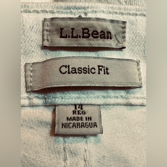 L.L. Bean Classic Fit Straight White Jeans - Picture 5 of 7